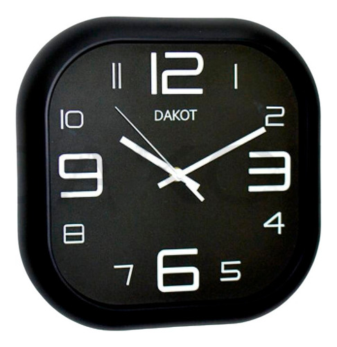 Reloj De Pared Cuadrado Grande 29.5 Cm Con Numeros Newmar