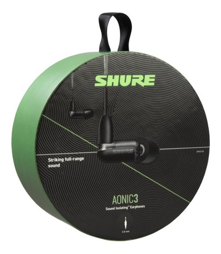 Imagen 3 de 3 de Auriculares Shure Aonic 3 Black Se31babkuni Noise Supressor