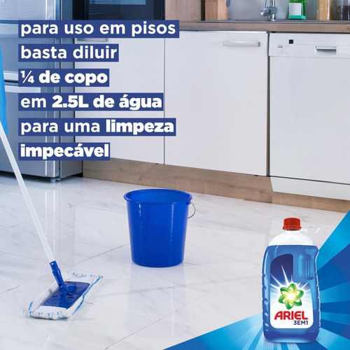 Imagem 4 de 7 de Detergente Líquido Ariel Multiusos 3 Em 1 3l