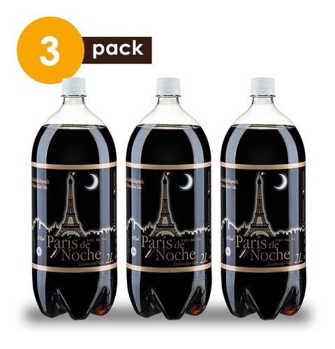 Cognac Kosako París De Noche Cola 2 Litros 3 Pack