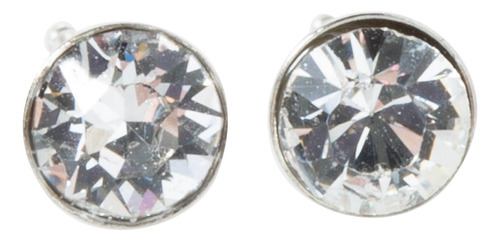 Aretes De Cristal Transparente En Tono Plateado De Spirit By