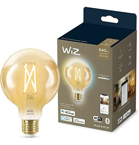 Lampara Led Wiz Filamento Globo G95 7w Blanco Regulable