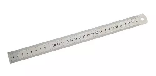 REGLA METALICA ACERO INOX 50 CM - TINTA AMARILLA