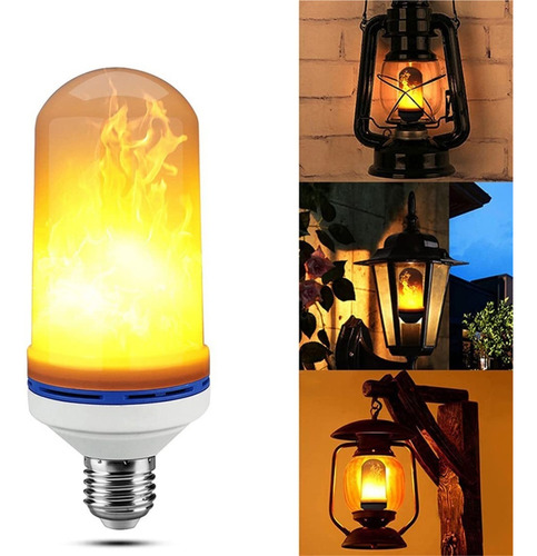2 Bombillas Analógicas Rxf Led Efecto Llama Parpadeante
