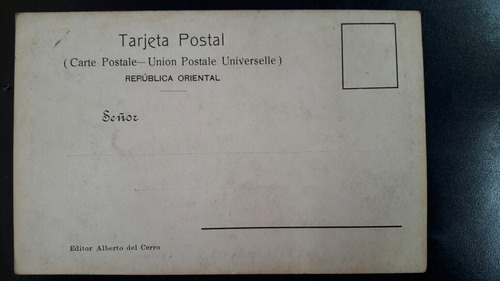 Antigua Postal Plaza 25 De Agosto Ciudad De Colonia Uruguay