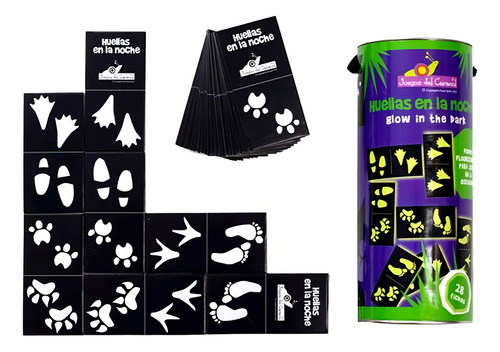 Juego Domino Fluo Brilla En La Oscuridad Nocturno 28 Fichas