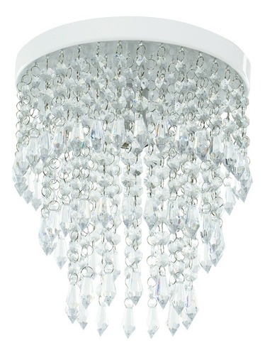 Lustre Manucrillic Cristal Redondo Sala Quarto Corredor 110v/220v