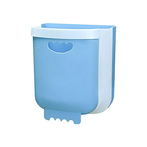 Kitchen Hanging Trash Can,collapsible Small Garbage Bin...