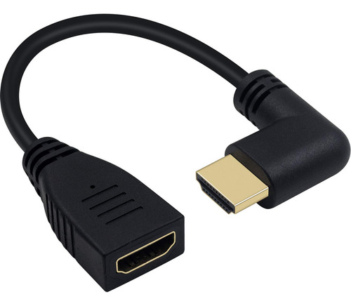 Poyiccot Cable De Extension Hdmi 8k, Hdmi Corto 8k 90 Grados