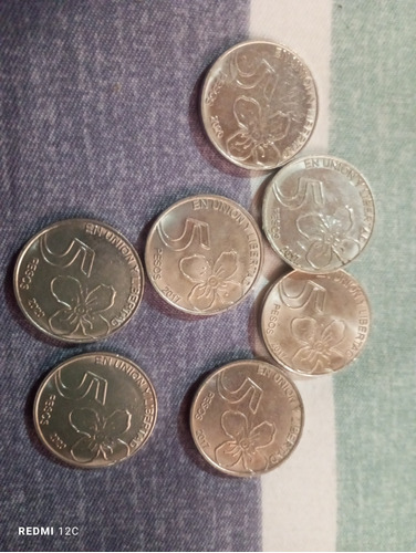 Monedas De 5pesos Argentinos 2017 Y 2020