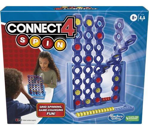 Connect 4 Spin Game, Cuenta Con Spinning Connect 4 Grid, Jue