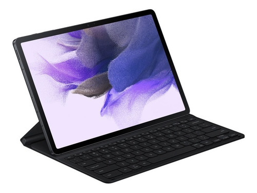 Imagem 1 de 10 de Capa Teclado Original Samsung Slim Galaxy Tab S7 Fe Preta