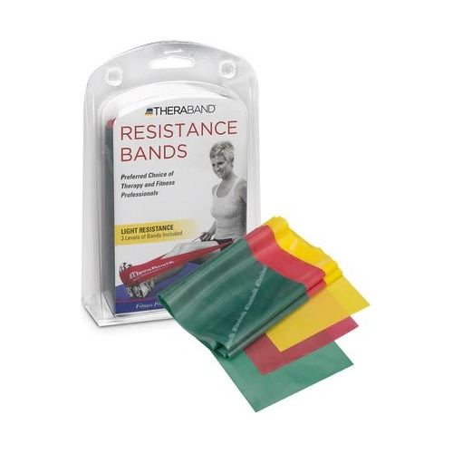 Pack 3 Bandas De Resistencia Ligera Media Fuerte Theraband 