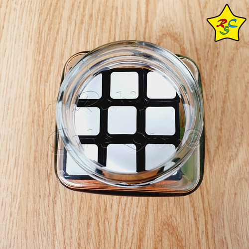 Cubo Rubik 3x3 En Botella Transparente Vidrio Colección