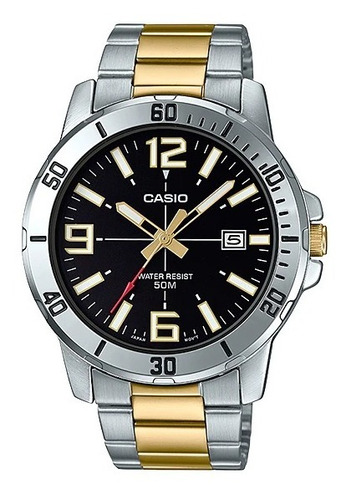 Reloj Casio Hombre Mtp-vd01sg-1b Metal Wr 50m Gtia 2 Años