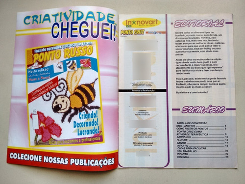 Revista Ponto Cruz 3 Barrados Florais Infantil D255 (Usado)