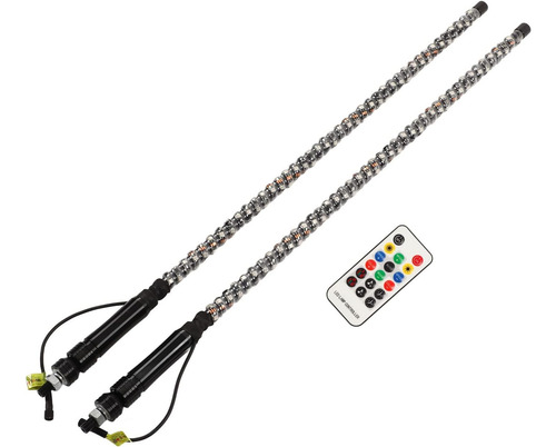 2 Luces Led Para Rzr Antenas Luz Rgb Con Bandera Luz Latigo