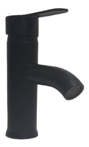 Llave Para Lavamanos Negro Mate Monomando Blu-0009 Gs