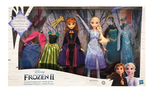 Muñecas Disney Frozen 2 Ana & Elsa Set Deluxe Fashion | Envío gratis