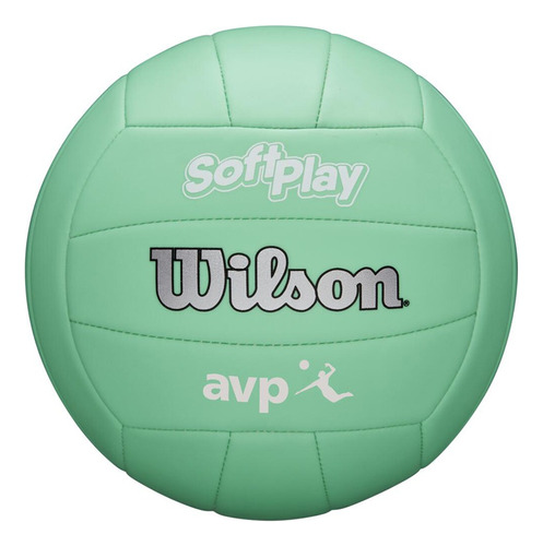 Pelota de voleibol de playa o cancha Wilson Avp Soft Play, color verde