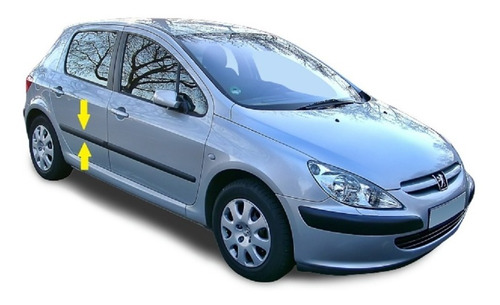 Peugeot 307 2009 4/5p Bagueta De Puerta Trasera Derecha