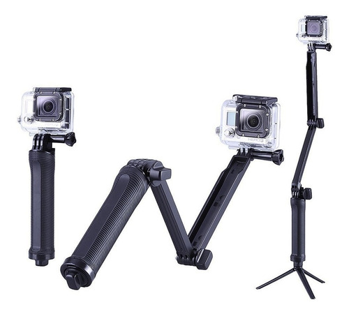 Bastón Selfie Trípode Forte Oculto Para Cámara Kit 3 En 1
