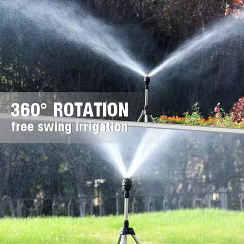 Para Aspersor Giratório Automático Com Tripé De 360 Graus