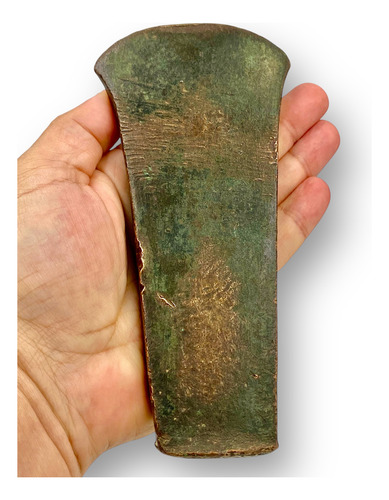Antigua Hacha Azteca Moneda Cobre Siglos Xvi - Xix 500 Años (Usado)