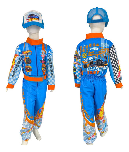 Disfraz Piloto Hotwheels Overol Formula 1 Checo M02 Turq Talla 12