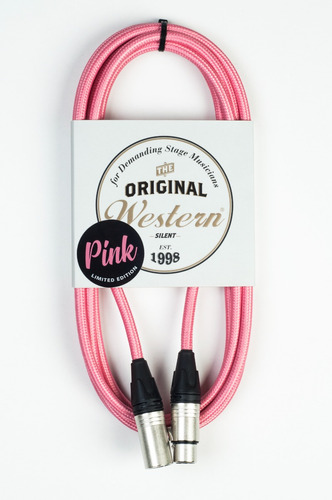 Cable Para Micrófono Profesional Rosa 6m Western (cctxp60)