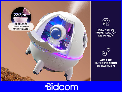 Humidificador Difusor Gadnic Con Luces Led Y Astronautas