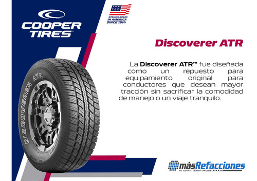 Kit De 4 Llantas 235/60r17 102t Sl Cooper Discoverer Atr