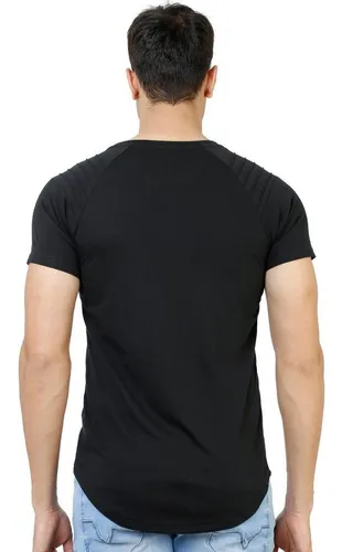 Playera Larga Hombre Alto Moda Urbana Curveada Swag Long Fit