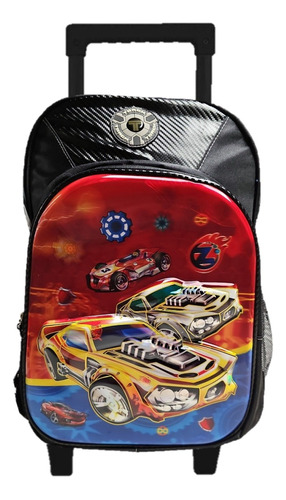 Mochila Carros Primaria Con Carro Vs2619