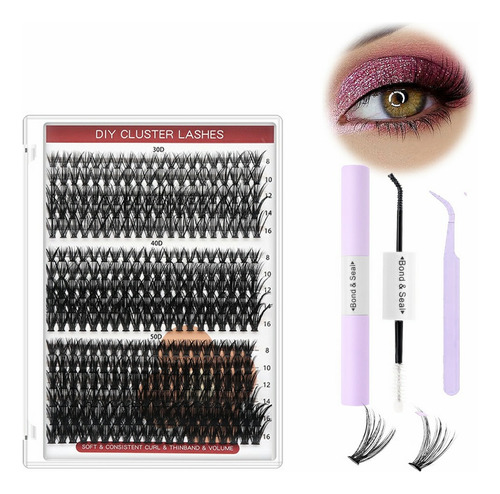 Extensiones De Pestañas 30d+40d+50d Mixto Lashes Maquillaje
