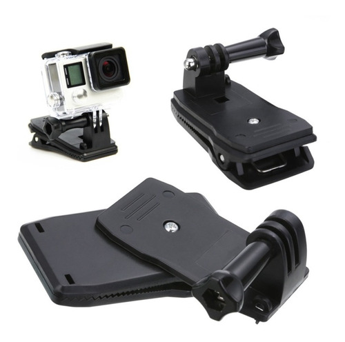 Clip 360 Soporte Gira Mochila Compatible Gopro