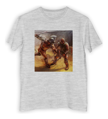 Remera Niño Gladiadores Roma Pelea Coliseo Espadas P3