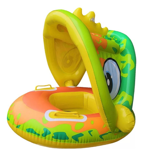 Flotador Inflable Dinusaurio Con Quitasol Desmontable 