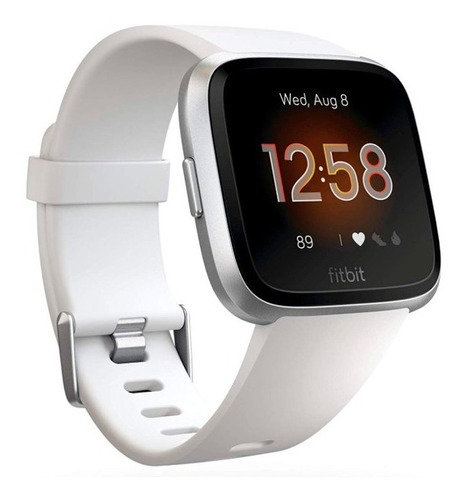 Smartwatch Fitbit Versa Lite Blanco/plta Color de la caja Silver Aluminium Color de la correa Blanco