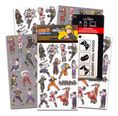 Paquete De Pegatinas De Recuerdo De Fiesta De Naruto ~ 4 Hoj
