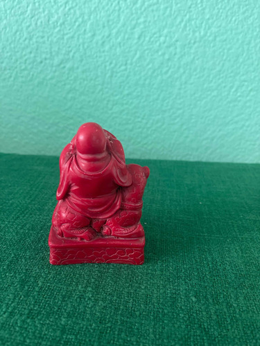 Figura De Buda Color Rojo (Usado)
