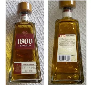 1 Litro De Tequila 1800 Reposado 100% Agave Traído De México
