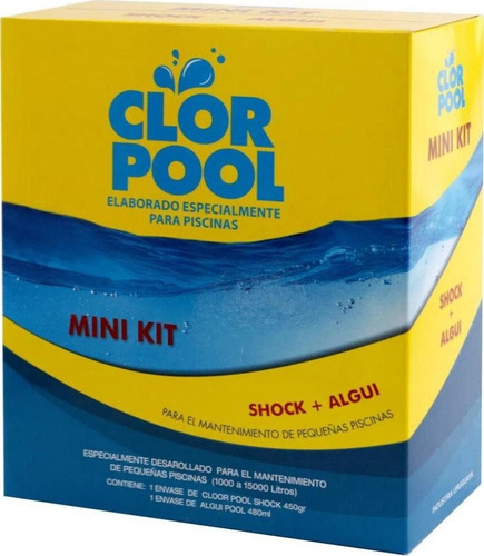 Kit Para Piscina Hasta 15000l Cloro Shock Alguicida Clorpool