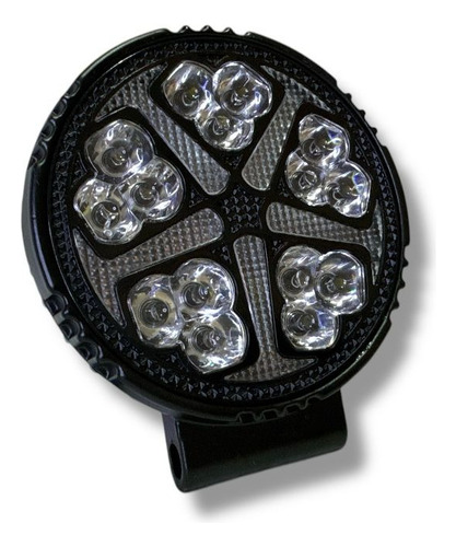 Faro Led Auxiliar Redondo Con Baliza Estrobo 12/24v