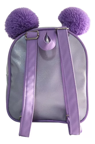 Mini bolso transparente de color lila con topos Hello Kitty