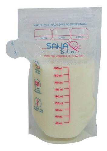 Sacos Para Armazenar Leite Sana Babies ® Caixa 18 Unidades