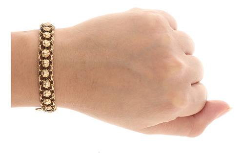 Pulsera De 8k Oro Amarillo, 17.6 Gramos Amarillo 0 Mm 18.5 Cm