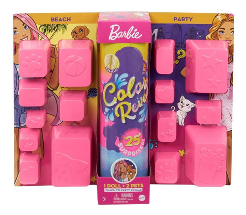 Barbie Color Reveal 25 Sorpresa Playa Y Fiesta
