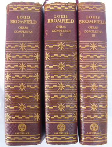 3 Antiguos Tomos De Louis Bromfield Ed. Aguilar