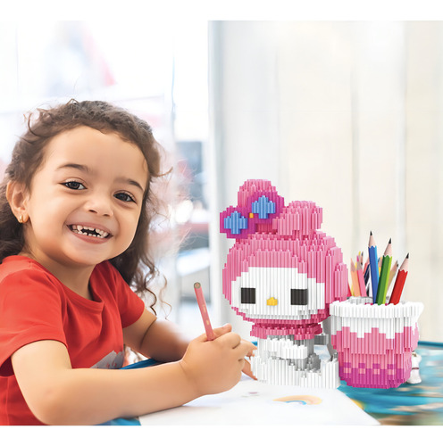 Kit Bloques Construcción Armables Melody Rompecabezas 3d Cantidad De Piezas 2257 Versión Del Personaje My Melody